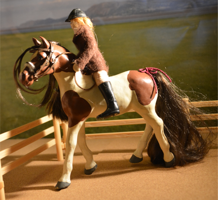 Julip model horse in tack